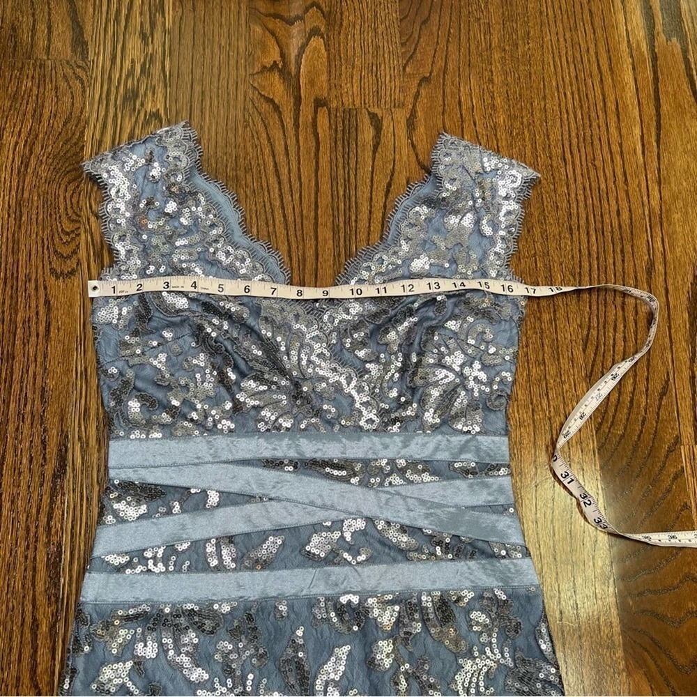 Tadashi Shoji Sequin Knee Length Sheath Dress - Picture 10 of 11